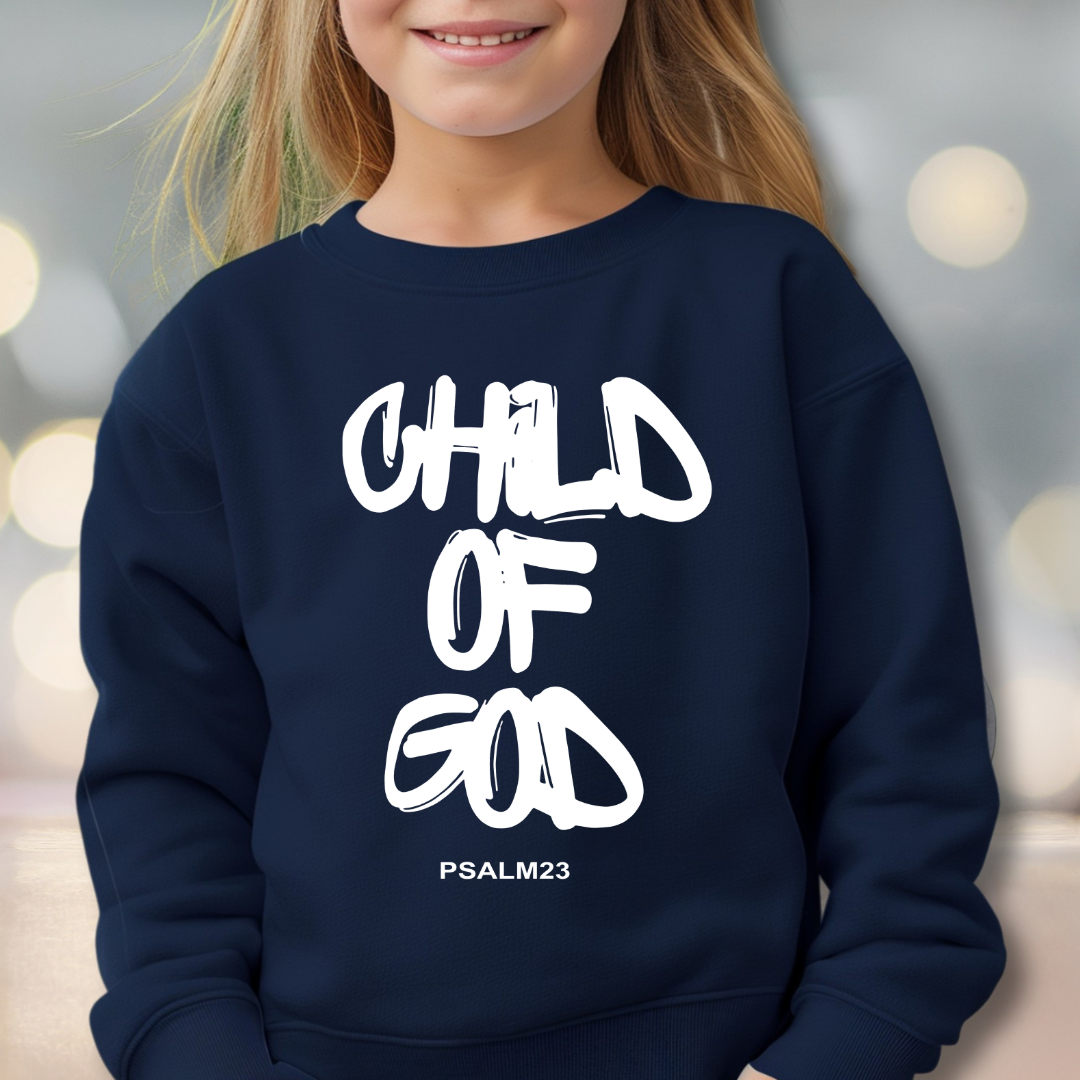 CHILD OF GOD - Unisex Youth Crewneck Sweatshirt - Made to Order