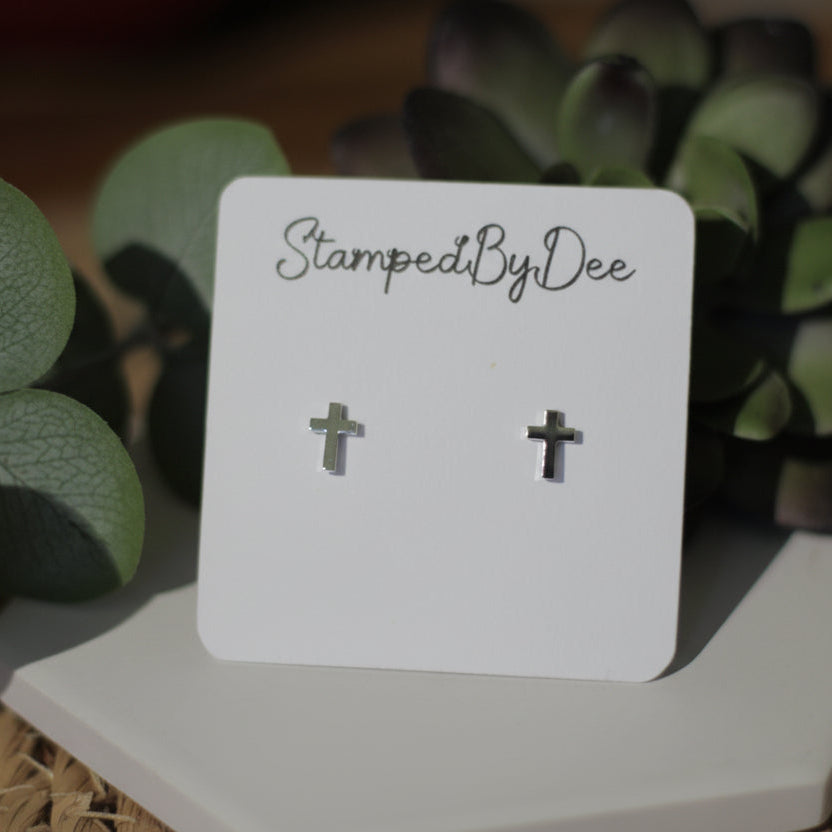 Cross - Dainty Earrings
