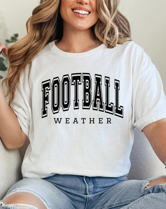 FOOTBALL Weather - T-Shirt- Made to order