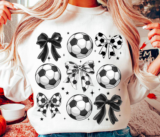 Soccer Bows ( CREW ) - made to order